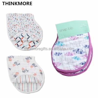 China Amazon Hot Sale Antibacterial Baby Burp Cloth 100% Cotton Muslin Baby Burp Cloth for sale