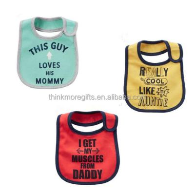 China 2018 New Design Baby Bibs Cotton Antibacterial Waterproof Baby Bibs Waterproof for sale