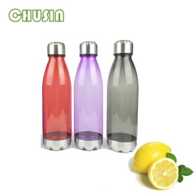 China Sustainable 700ml/23oz Stainless Steel Space Bottle With Cover And Bottom Tritan Bottle for sale