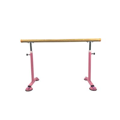 China Dance Shaping ballet fitness adjustable horizontal bar steel+wood pink/white horizontal bar wholesale for sale