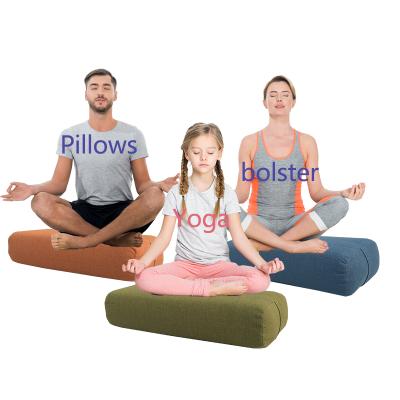 China Eco Friendly Cotton Durable Rectangle Yoga Pillow Bolster With Handle - Buy Yoga Bolster, Rectangle Yoga Pillow, Bolster With Handle Produ for sale