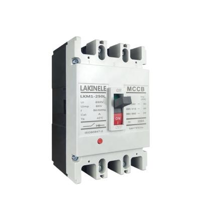 China High Quality Silver Contact Low Voltage Mccb CM-1 Series 200a 225a Mccb Molded Case Circuit Breaker 3p or 4p for sale