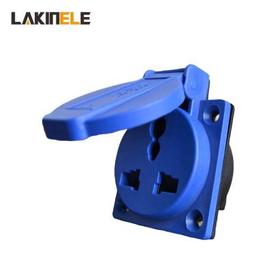 China Industrial type 312 SCHUKO ip44 220v-250v 2P+E 2pin 16A SCHUKO electrical industrial socket for sale