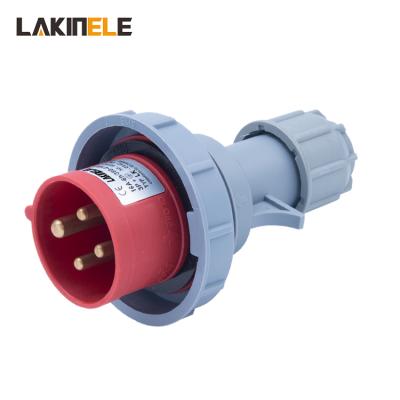 China Lakinele Lk-0142 IP 67 PA6 16A 32A 220V 3P+E Industrial Male And Female Industrial Plug And Socket for sale