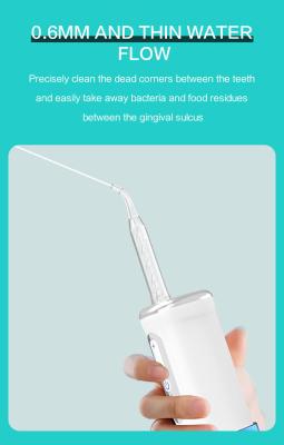 China Wholesale Smart Car OEM/ODM Family Teeth Whitening Portable Water Jet Rechargeable Battery Dental Water Flosser for sale