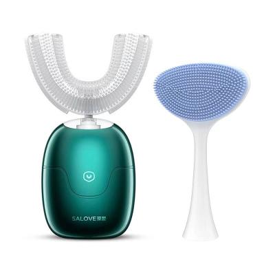 China 2020 New 360 U Shape Cordless Rechargeable Sonic Electric Toothbrush Household Ultrasonic Toothbrush for sale