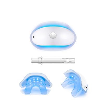 China V-WHITE Portable / WIRELESS Private Label Logo Home Blue Led Light Teeth Whitening Kit for sale