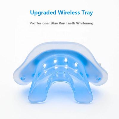 China Portable/WIRELESS New Technology LED Light Whitening Gel Whitening Strip Home Luxury Led Light Teeth Whiten Kit for sale