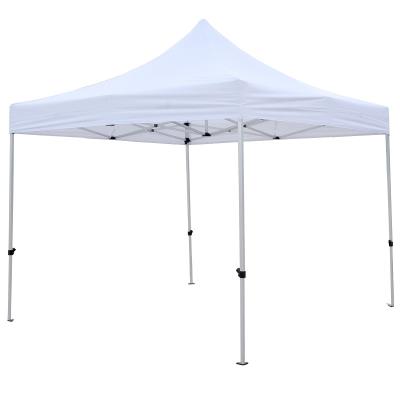 China Water Proof Water Resistant 3x3m Material White PVC Coated 30mm Aluminum Folding Tent for sale