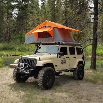 China Diagonal tie down type 4wd car tent ultralight hard top diagonal car tie down type on shell land land camping for sale for sale