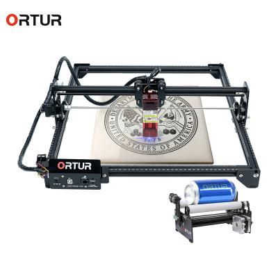 China Air Cooled Fast Ortur Rotary Laser Engraving Machine Y Axis Rotate Engraving Module For DIY Column Cylinder Glass Bottle Cans Engraving for sale