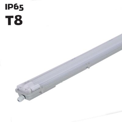 China warehouse pc/abs 4ft tri fluorescent t8 tube IP65 waterproof led light for sale