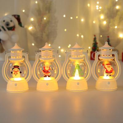 China Small Christmas Decoration Lights Decoration LED Small Kerosene Lamps Indoor/Outdoor Handheld Christmas Kerosene Lamp Led Lamp for sale