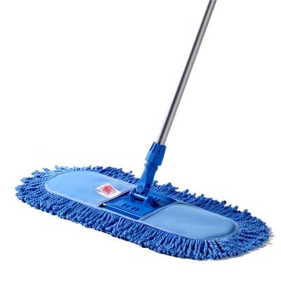 China Aluminum Frame Wet And Dry Refill Head Microfiber Floor Mop Rotating 180 Rotation Flat Mop Viable Use for sale