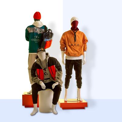 China Body Shop High Quality Fashion Full Body Male Plus Size Colored Velvet Cheap Mannequins for sale