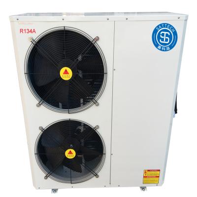 China Outdoor 15kw R134A High Temperature 80C Maximum Outlet Air to Water Source Air to Water Heat Pump for sale