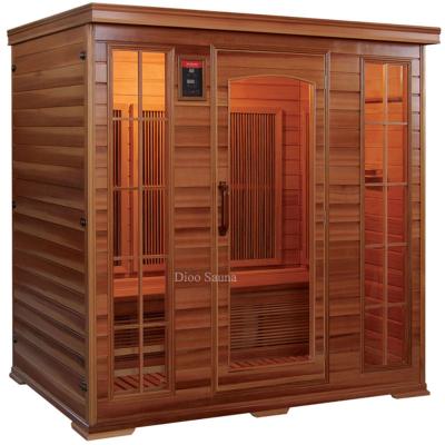 China Computer Control Panel Wood Carbon Infrared Heater Far Sauna Room for sale