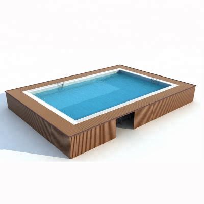 China Prefab Swimming Pool OEM Designs Large Metal Frame Swimming Pool For Adults Or Pet for sale