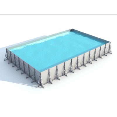 China Most Popular Prefab Metal InGround Swimming Pool Assembly Pools for sale