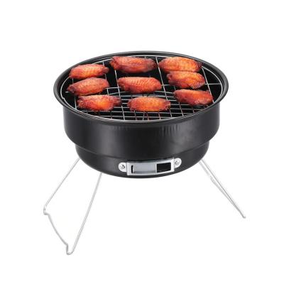 China Easily Assembled Portable Outdoor Round Ice Pack Oven Folding Barbecue Grill for sale