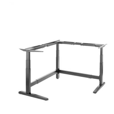 China Automatic Ergonomic Standing Desk Corner Table With Three Legs for sale