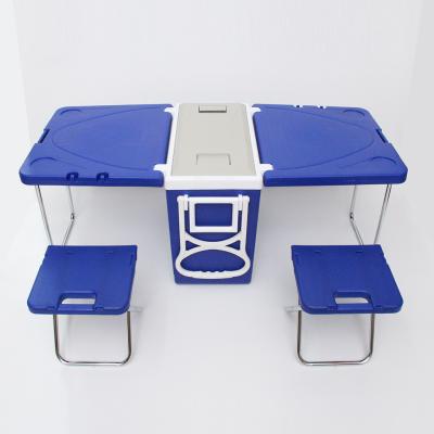 China Traditional Home Car Outing Incubator Cold Storage Outdoor Convenient Foldable Picnic Table And Chairs for sale