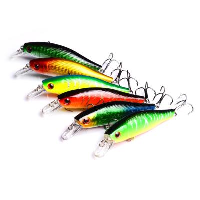 China General Minnow Bait Saltwater Fish Fishing 10.5Cm Lure Bait Fish Plastic Hard Perch With Hook for sale