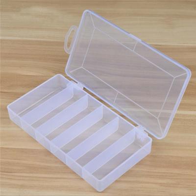 China Non-Toxic Waterproof Clear Plastic Hard Fishing Tackle Box Accessory Storage Boxes Crate Lure Bait Hook Case Caixa De Pesca for sale