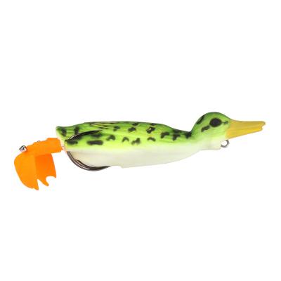 China Wholesale Sea Fishing Soft Lure Set 10cm Frog Soft Silicone Fishing Duck Lures for sale