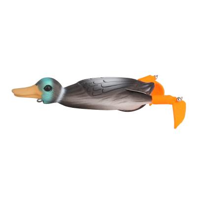 China Soft Simulation Floating Duck Bait Topwater Fishing Lure Bass Fishing Artificial Water Bait 18.5g Sea Fishing 10cm for sale