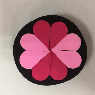 China Wholesale Eco-Friendly Cut Plum Flower 8 Petal Shape Disposable Makeup Sponge for sale