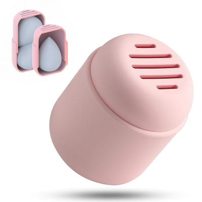 China High Quality Eco-friendly Creative Design Beauty Makeup Sponge Silicone Case Packaging Cosmetic Holder for sale