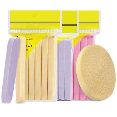 China 12Pcs/bag Natural Makeup Compression Sponge Cotton Cleansing Scrubber Dish Washing Compressed Cellulose Sponge for sale