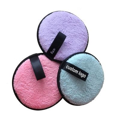 China No Makeup Remover Required 2021 Beauty Tools Custom Cloth Reusable Microfiber Makeup Remover Pads for sale