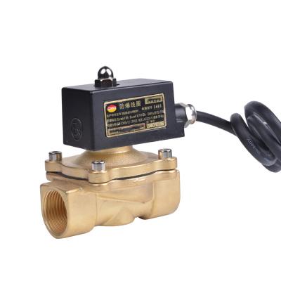 China 2W200-20 General 10 Brass Materials, 16 Bar Gas Natural Gas Control Valve Explosion Proof Normally Closed Solenoid Valve for sale