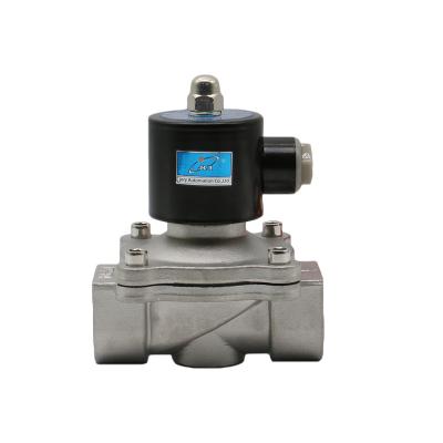 China General 2S250-25 2/2 Way Stainless Steel Normally Closed Diaphragm Solenoid Valves Electric Water Valves 12V 24V 220V for sale