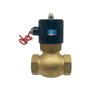 China US35 2L Series 2 Overall Brass Steam Solenoid Valves AC 220v High Temperature Pneumatic Solenoid Valve for sale