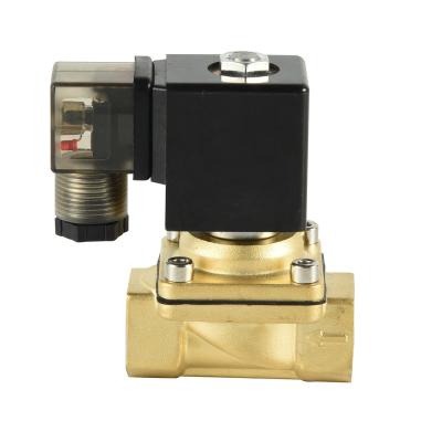 China General PU220-04 Series 1/2 Inch Normally Closed Water Brass Solenoid Valve Direct Acting 2/2 Way for sale