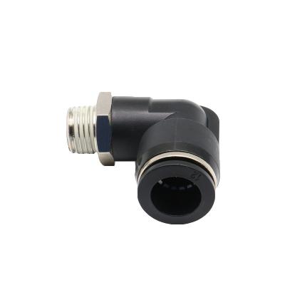 China PU / PL Nylon Series 4 Plastic Hose Push In 6 8 10 12mm Pneumatic Fit And Male Elbow Fitting Push To Air Quick Connect Fittings for sale