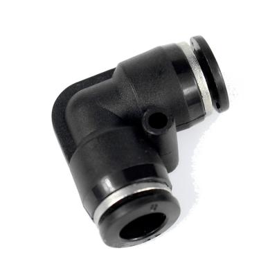 China Pneumatic Plastic Air Tube 90 Series 2 Way Equal Elbow Type One Touch Pipe Fittings Plastic Brass Quick Connecting Tube Fittings for sale