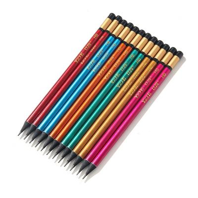 China office & School Pencil Customized Logo 7 Inch Black Wooden Pencil Office&School Use Black Wooden Pencil for sale