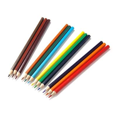 China Student Drawing Pencil Customized logo 12-48 color pencil in color paper tube 7 inch hexagonal color pencil for sale