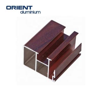 China door & Aluminum profile window profile top color wood grain aluminum profile manufacturer wood aluminum profile for sale