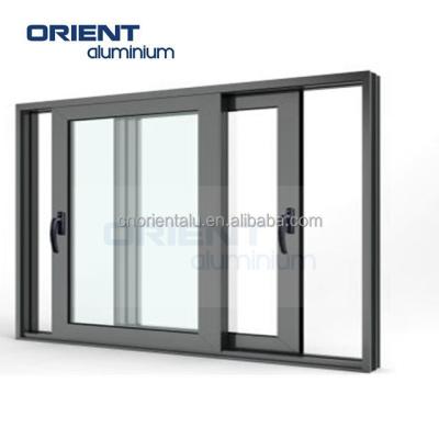 China Magnetic Screen Double Glazed Aluminum Sliding Window Aluminum Windows China Factory for sale