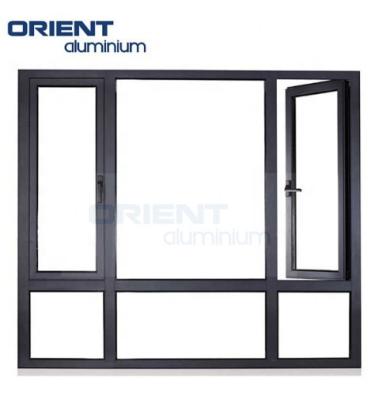 China Simple Screen Design Aluminum Window Frame Casement Folding Aluminum Casement Window For Home for sale