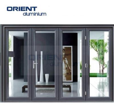 China Orient Contemporary Sound And Thermal Aluminum Folding Door Mechanism Aluminum Break Door for sale