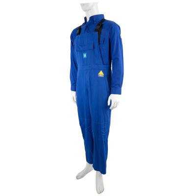 China Custom made high quality flame retardant cotton fireproof oil resistant polyester boiler suit for sale