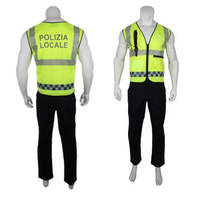 China HI VIS Customized Construction Clothing Police Hi Visibility Safety Reflective Vest for sale