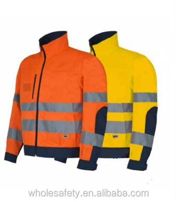 China Water Proof High Visibility Safety Workwear Jacket With Industrial TC Reflective Stripe for sale