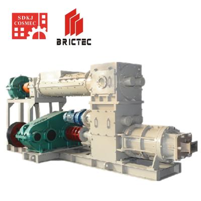 China Brick Making Hollow Brick And Heat Insulation Block Making Machine Clay Brick Vacuum Extruder Machine for sale